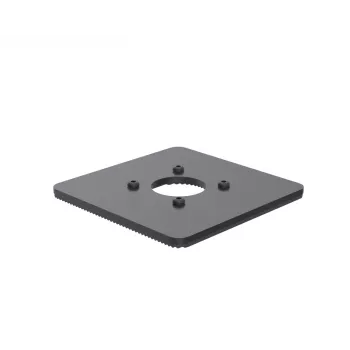 Ergonomic Solutions SpacePole POS 150x150mm peruslevy 5mm, POS-levy, musta, metalli, 150 mm, 150 mm, 12 mm