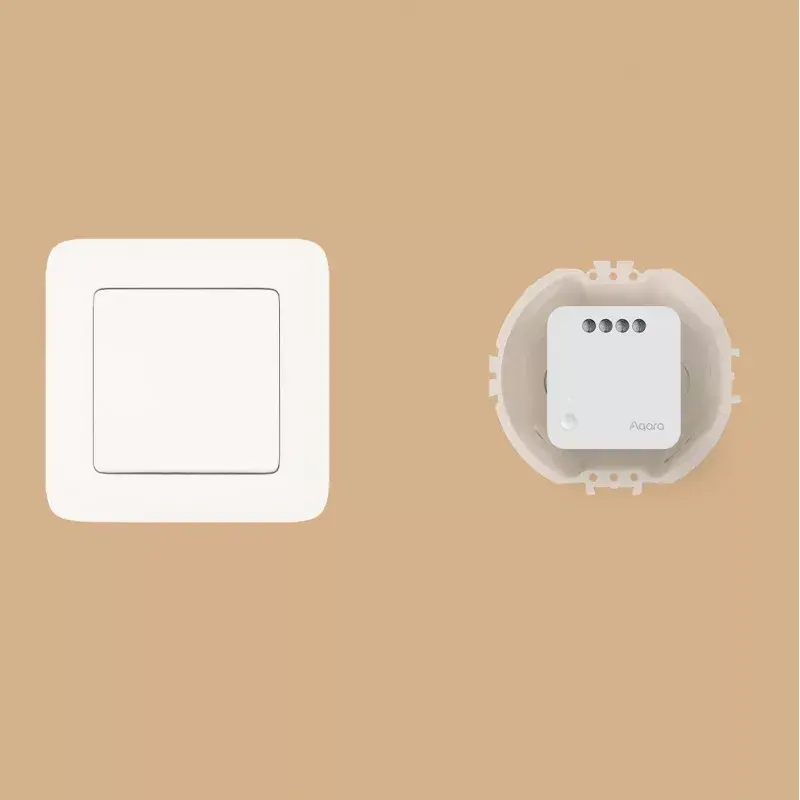 AQARA Smart Home yksittäinen kytkinmoduuli T1, nollajohtimella (SSM-U01)