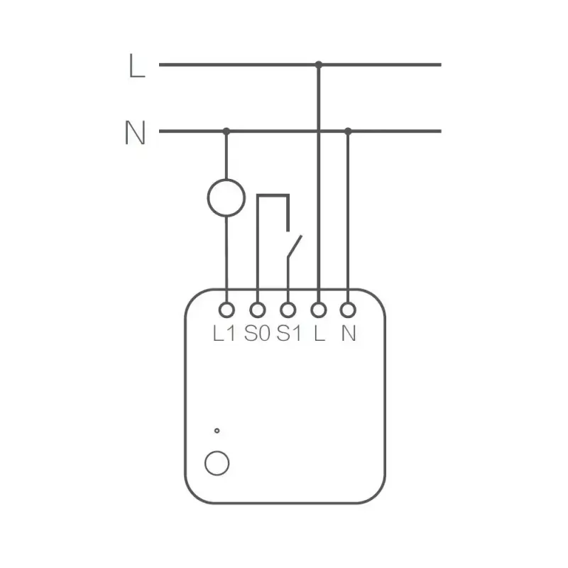 AQARA Smart Home yksittäinen kytkinmoduuli T1, nollajohtimella (SSM-U01)