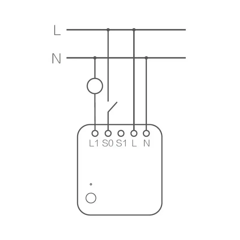 AQARA Smart Home yksittäinen kytkinmoduuli T1, nollajohtimella (SSM-U01)