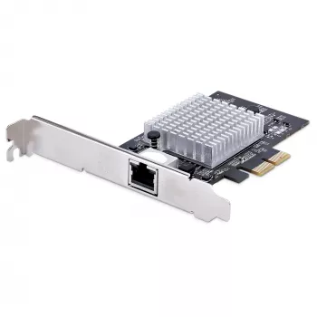 StarTech.com 1-porttinen 10 Gbit/s PCIe-verkkosovitinkortti, verkkokortti PC:lle/palvelimelle, kuuden nopeuden PCIe-Ethernet-kortti Jumbo Frame -tuella, NIC/LAN-liitäntäkortti, 10GBASE-T ja NBASE-T