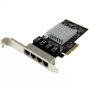 StarTech.com 4-porttinen Gigabit-Ethernet-verkkokortti – PCI Express, Intel I350 NIC