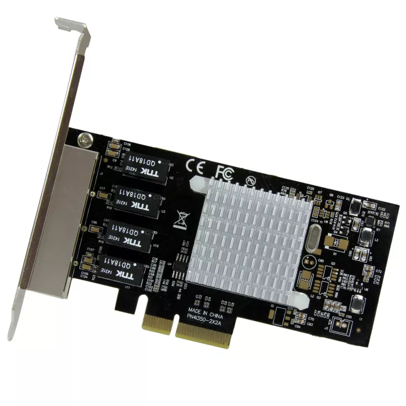StarTech.com 4-porttinen Gigabit-Ethernet-verkkokortti – PCI Express, Intel I350 NIC