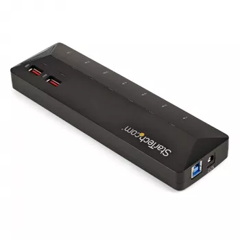 StarTech.com 7-porttinen USB 3.0 -keskitin ja erilliset latausportit - 2 x 2,4A porttia~7-porttinen USB 3.0 -keskitin (5Gbps) ja erilliset latausportit - 2 x 2,4A porttia