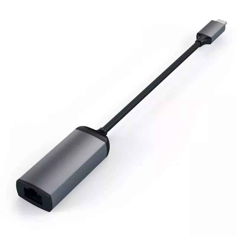Satechi ST-TCENM USB-C–Gigabit Ethernet -sovitin, alumiini, tähtiharmaa