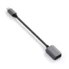 USB-kaapeli Satechi ST-UCATCM USB-C – USB-A, USB 3.2 Gen 1 (5 Gbit/s), harmaa