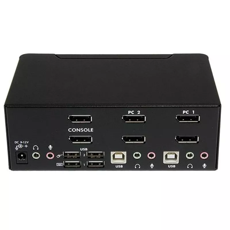 StarTech.com 2-porttinen Dual DisplayPort USB KVM-kytkin audio- ja USB 2.0 -keskittimellä