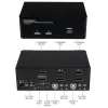 StarTech.com 2-porttinen Dual DisplayPort USB KVM-kytkin audio- ja USB 2.0 -keskittimellä