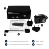 StarTech.com 2-porttinen Dual DisplayPort USB KVM-kytkin audio- ja USB 2.0 -keskittimellä