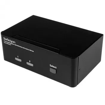 StarTech.com 2-porttinen DisplayPort Dual-Monitor KVM-kytkin – 4K 60Hz