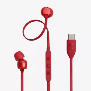 JBL Tune 310C kuulokemikrofoni johdollinen in-ear puhelut/musiikki USB Type-C punainen