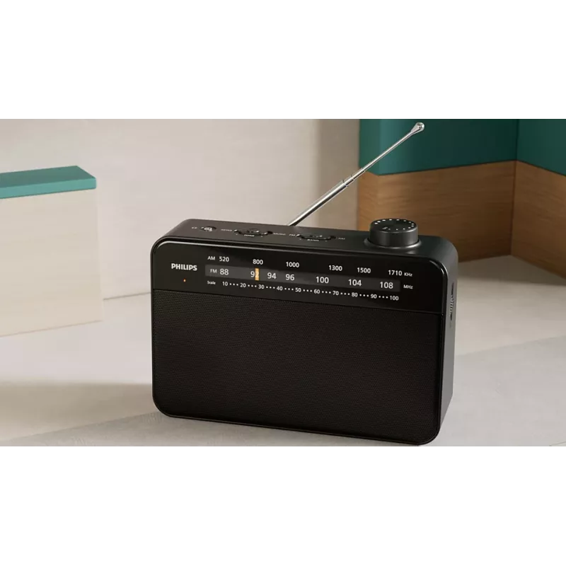 Kannettava radio Philips TAR2509/10 analoginen AM FM musta
