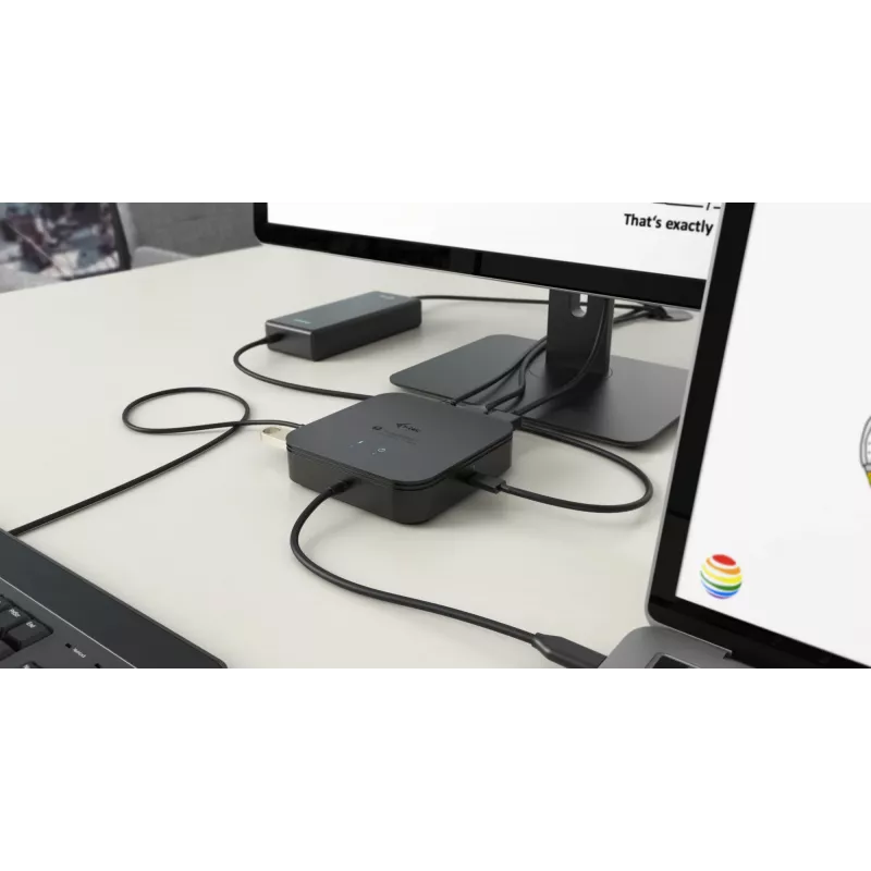 i-tec Thunderbolt 3 Travel Dock Dual 4K -näyttö + Power Delivery 60W
