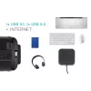 i-tec Thunderbolt 3 Travel Dock Dual 4K -näyttö + Power Delivery 60W