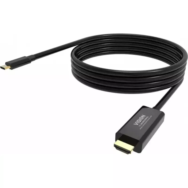 DisplayPort-kaapeli Vision TC 2MUSBCDP8K/BL 2 m USB Type-C musta