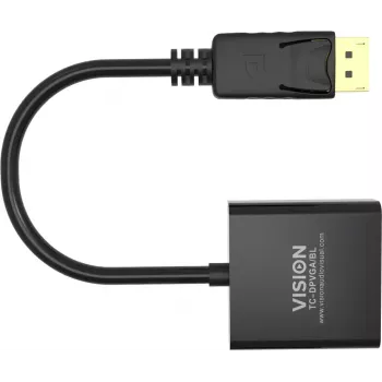 Videokaapeliadapteri DisplayPort VGA Vision TC-DPVGA/BL