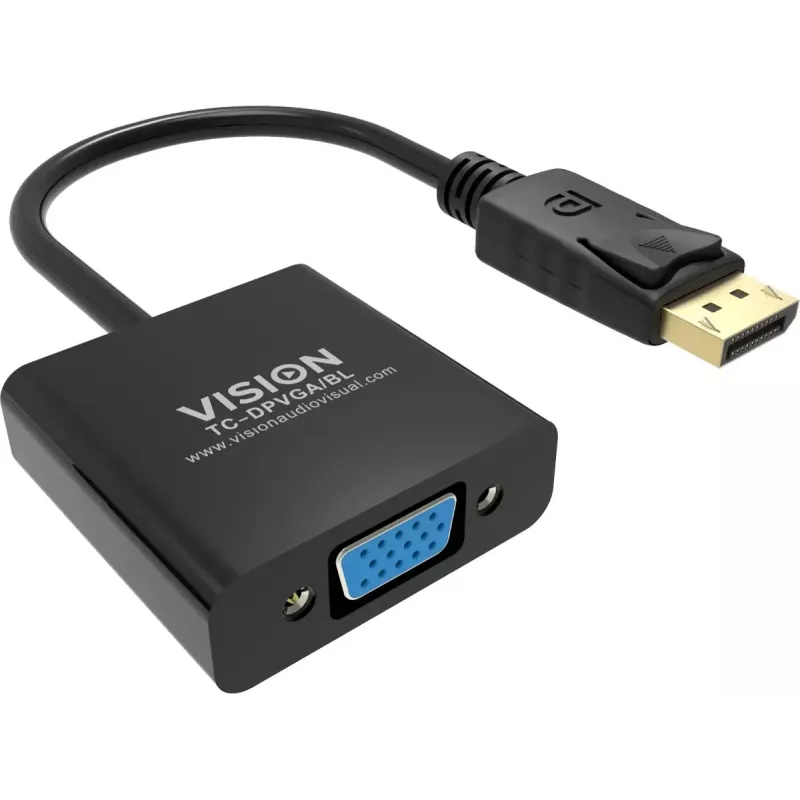 Videokaapeliadapteri DisplayPort VGA Vision TC-DPVGA/BL