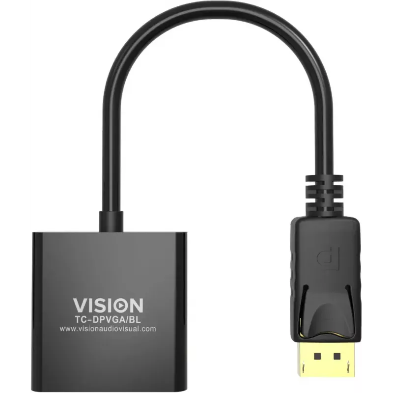 Videokaapeliadapteri DisplayPort VGA Vision TC-DPVGA/BL