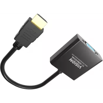 Videokaapeliadapteri Vision TC-HDMIVGA/BL