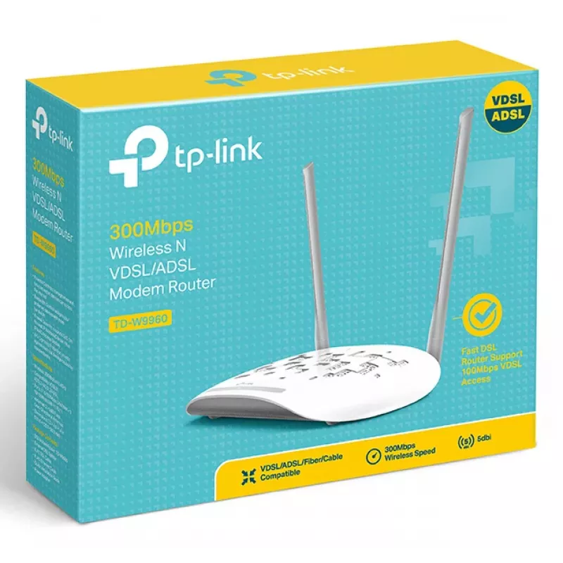 Pöytäreititin TP-Link TD-W9960 yksikaistainen 2,4 GHz Wi-Fi 4