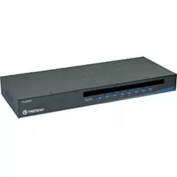 KVM-kytkin Trendnet TK-803R 8-porttinen USB/PS/2 rack-asennus, VGA, 2048x1536