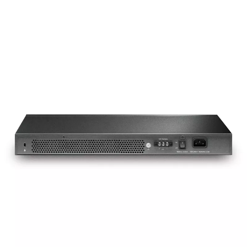 TP-Link JetStream TL-SG3428X-UPS verkkokytkin hallittava L2+/L3 Gigabit Ethernet (10/100/1000) 1U musta