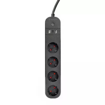 Jatkojohto Gembird TSL-PS-S4U-01 Smart 4 AC-lähtöä