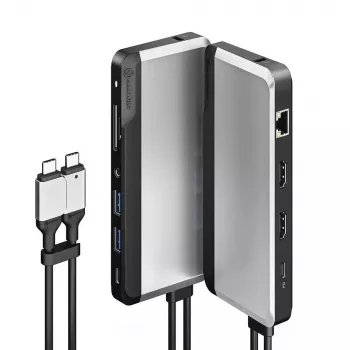 Telakointiasema ALOGIC 10-in-1 Dual USB-C Super Dock