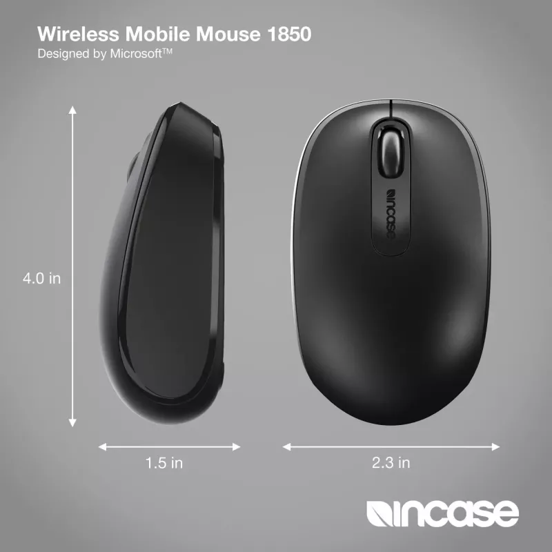 Incase Designed by Microsoft Wireless Mobile 1850 hiiri matka molempikätinen RF Wireless optinen