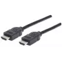 HDMI-kaapeli uros-uros Manhattan HDMM6 4K@30Hz 1,8 m musta