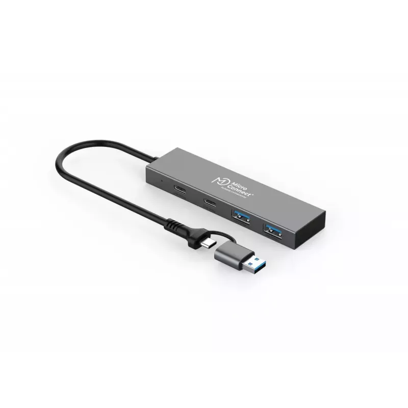 Microconnect UC0066-5G-USB-C-4IN1 USB-keskitin USB-C 4 porttia