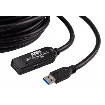 ATEN USB 3.2 Gen1 -jatkojohto 10m USB A - USB C musta