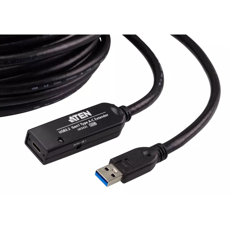 ATEN 20 M USB 3.2 Gen1 -jatkojohto USB A - USB C 5 Gbit/s
