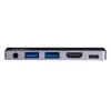ATEN USB-C-matkatelakka virransyötöllä, universaali, USB Type-C, musta, hopea