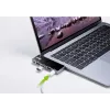 ATEN USB-C-matkatelakka virransyötöllä, universaali, USB Type-C, musta, hopea