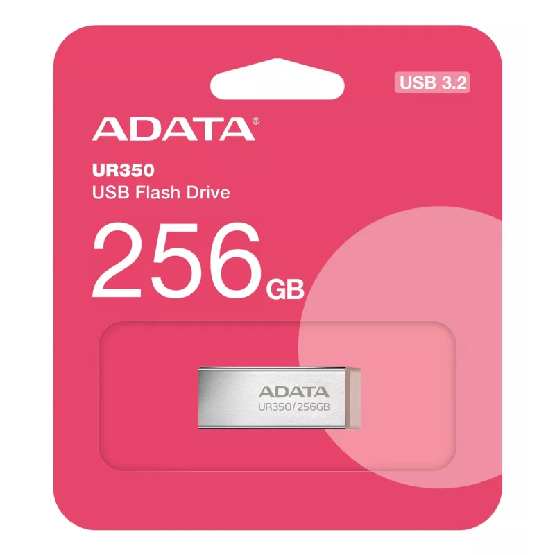 ADATA UR350 USB-muistitikku 256 GB USB Type-A 3.2 Gen 1 (3.1 Gen 1) ruskea, ruostumaton teräs