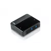 ATEN 2-portin USB 3.0 oheislaitteiden jakokytkin, 5 Gbit/s, Micro-USB Type-B, musta, muovi, 0 - 40 °C, -20 - 60 °C