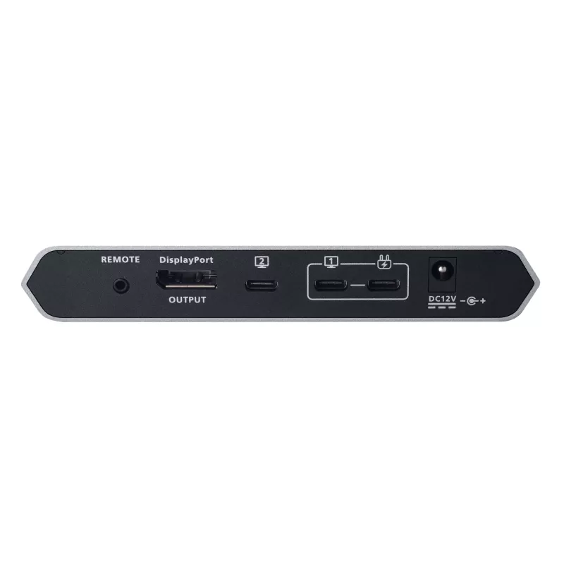 ATEN 2-portin 4K DisplayPort USB-C KVM -telakkakytkin Power Pass-through -toiminnolla