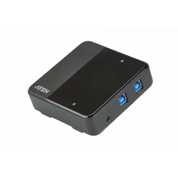 ATEN 2-portin USB–USB-C-jakokytkin, 5000 Gbit/s, musta, muovi, 0 - 40 °C, -20 - 60 °C, 0 - 80 %