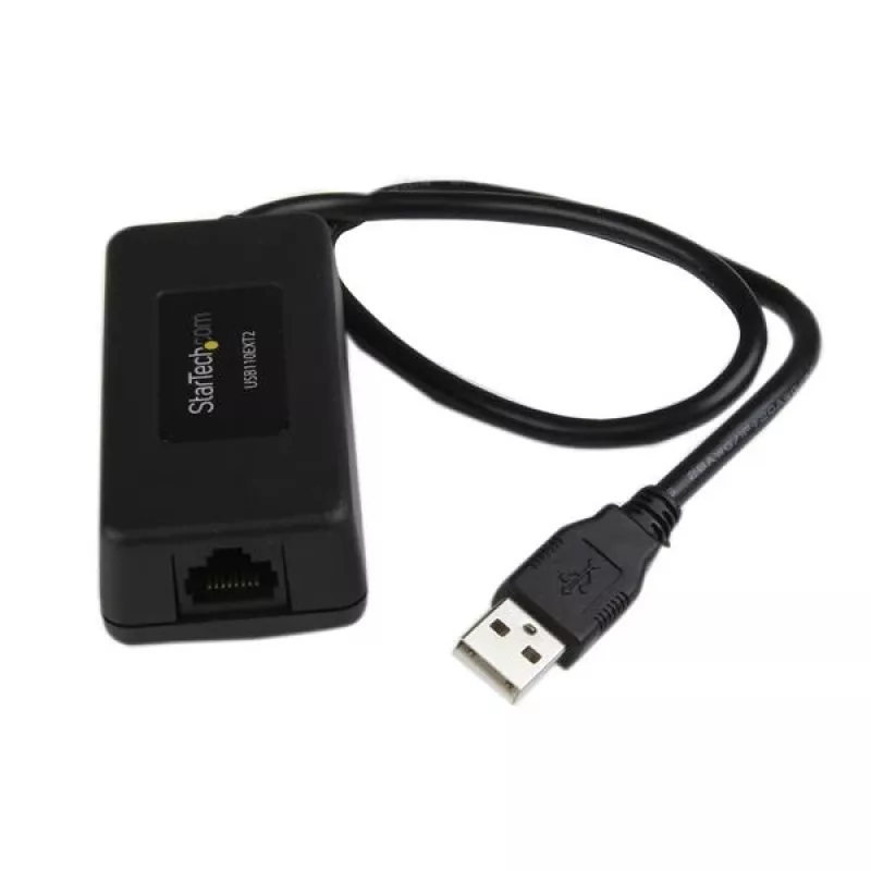 StarTech.com 1 portin USB Cat5 / Cat6 Ethernet -jatko – jopa 131 ft (40 m)