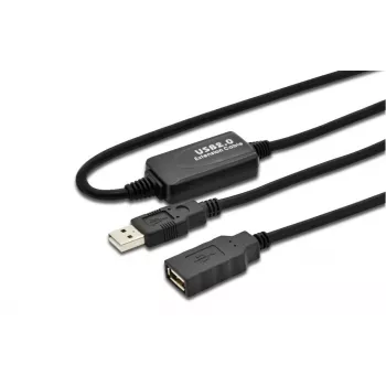 Microconnect USB2.0AAF05A USB-kaapeli USB 2.0 5 m USB A musta