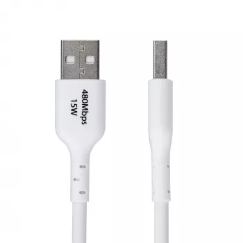 StarTech.com 3 m (9.8 ft) USB-A–USB-C-latauskaapeli, lataus ja synkronointi, 3A, USB 2.0, TPE-päällyste – valkoinen USB-latauskaapeli