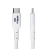 StarTech.com 3 m (9.8 ft) USB-A–USB-C-latauskaapeli, lataus ja synkronointi, 3A, USB 2.0, TPE-päällyste – valkoinen USB-latauskaapeli