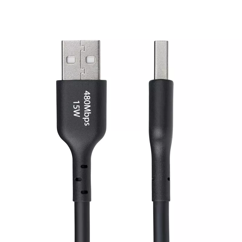 StarTech.com 4 m (13 ft) USB-A–USB-C-latauskaapeli, lataus ja synkronointi, 3A, USB 2.0, TPE-päällyste – musta USB-latauskaapeli