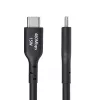 StarTech.com 4 m (13 ft) USB-A–USB-C-latauskaapeli, lataus ja synkronointi, 3A, USB 2.0, TPE-päällyste – musta USB-latauskaapeli