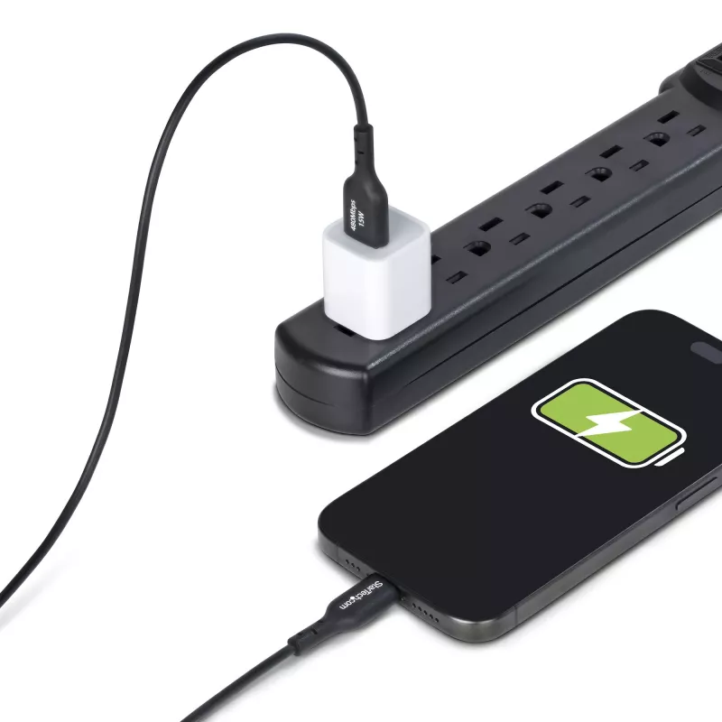 StarTech.com 4 m (13 ft) USB-A–USB-C-latauskaapeli, lataus ja synkronointi, 3A, USB 2.0, TPE-päällyste – musta USB-latauskaapeli