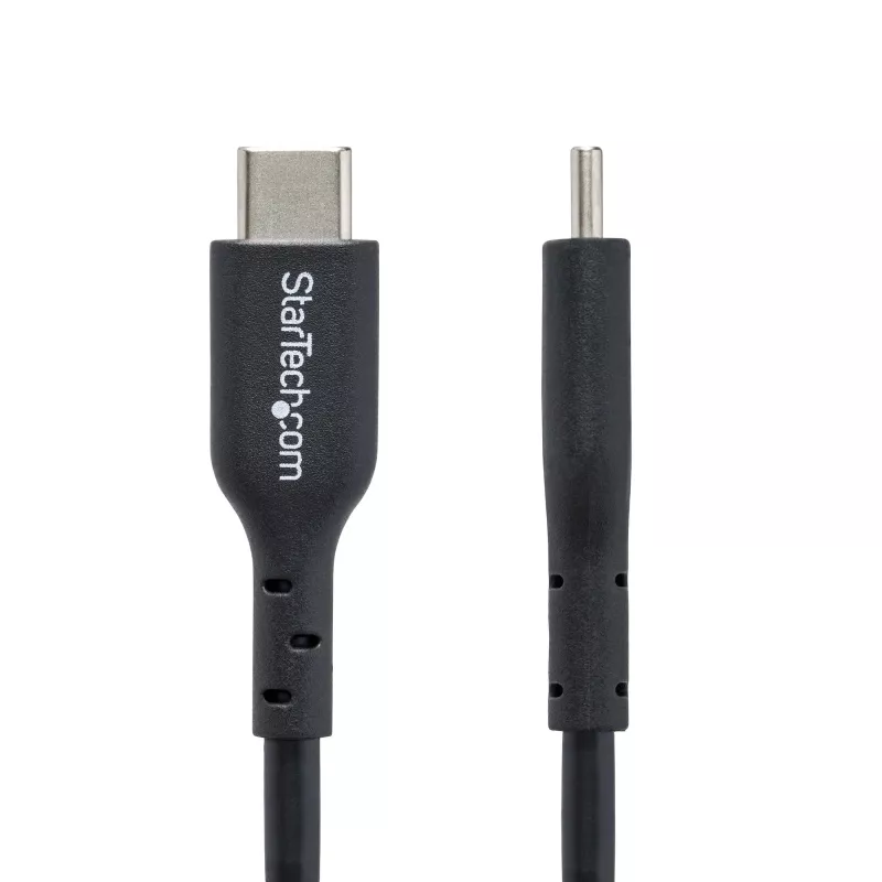StarTech.com 4 m USB-C-latauskaapeli, lataus ja synkronointi, 60W (3A) PD, USB 2.0 kannettavan latauskaapeli, TPE-päällyste – musta USB-C-latauskaapeli