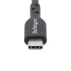 StarTech.com 4 m USB-C-latauskaapeli, lataus ja synkronointi, 60W (3A) PD, USB 2.0 kannettavan latauskaapeli, TPE-päällyste – musta USB-C-latauskaapeli