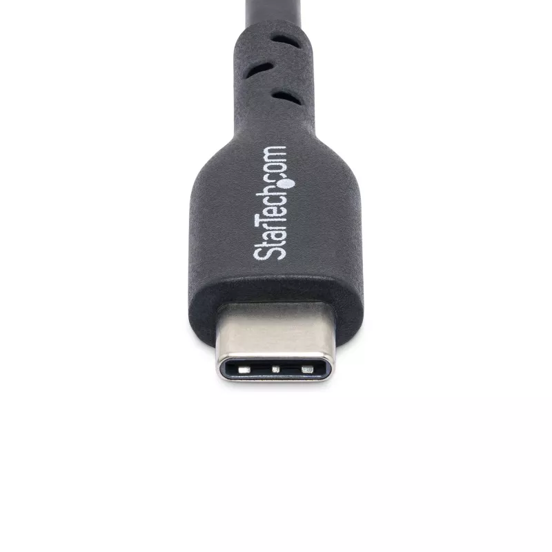 StarTech.com 4 m USB-C-latauskaapeli, lataus ja synkronointi, 60W (3A) PD, USB 2.0 kannettavan latauskaapeli, TPE-päällyste – musta USB-C-latauskaapeli