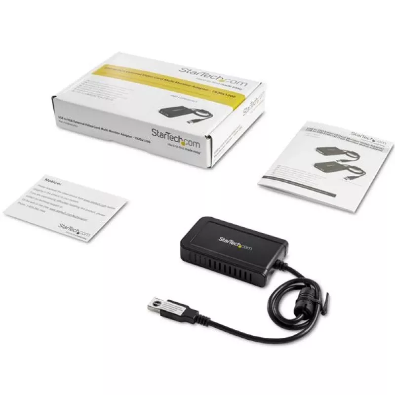 StarTech.com USB 2.0 – VGA-sovitin, USB–VGA-näyttömuunnin Windowsille, 1080p (ei tue macOS/ChromeOS/Linux) - TAA